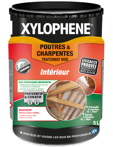 Traitement du bois poutre et charpente XYLOPHENE 5 l
