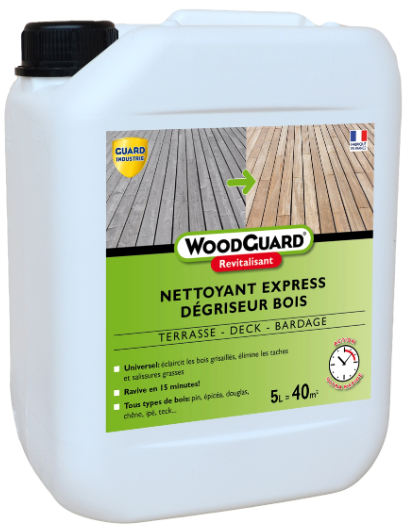 Dégriseur GUARD INDUSTRIE Woodguard revitalisant 5 l, incolore