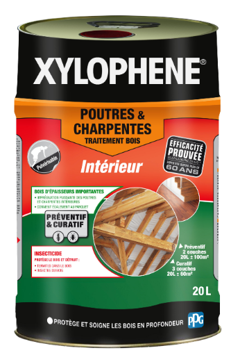 Traitement du bois poutre et charpente XYLOPHENE 20 l