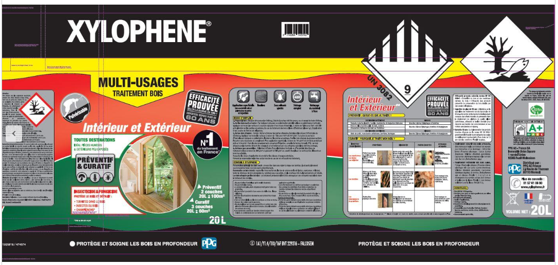 Traitement du bois multiusage XYLOPHENE Multi-usages 20 l