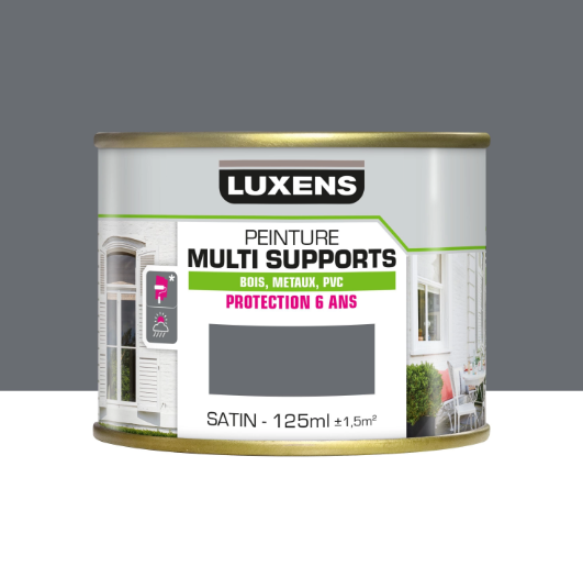 Peinture extérieure bois, fer, plastique LUXENS granit 2 satiné 125ml