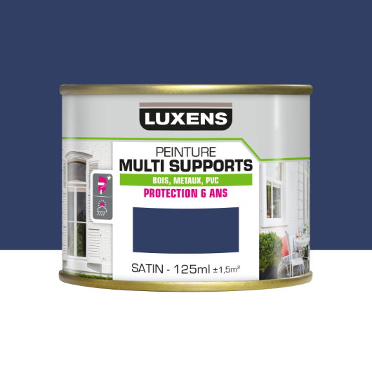 Peinture extérieure bois, fer, plastique LUXENS saphir 1 satiné 125ml