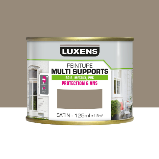 Peinture extérieure bois, fer, plastique LUXENS trench 3 satiné 125ml