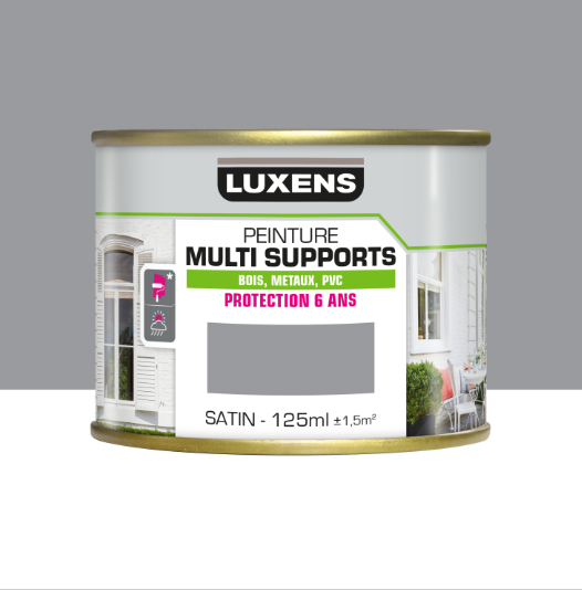Peinture extérieure bois, fer, plastique LUXENS granit 3 satiné 125ml
