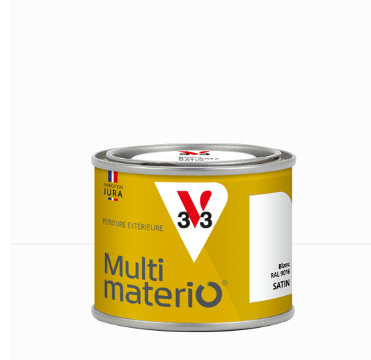 Peinture extérieure bois, fer, plastique V33 blanc satiné 125ml
