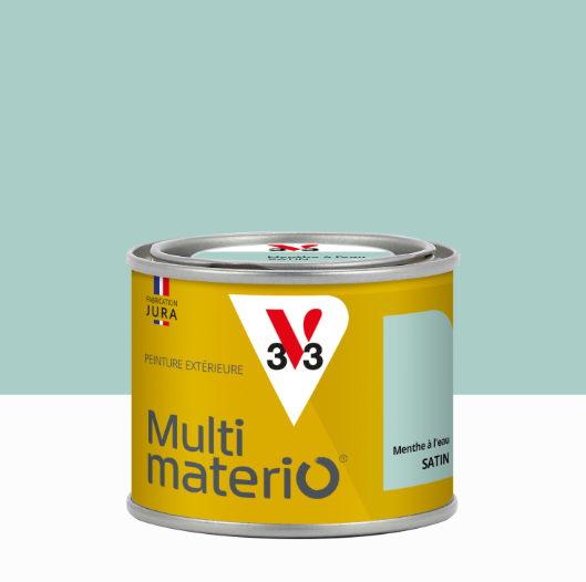Peinture extérieure bois, fer, plastique V33 menthe à l'eau satiné 125ml