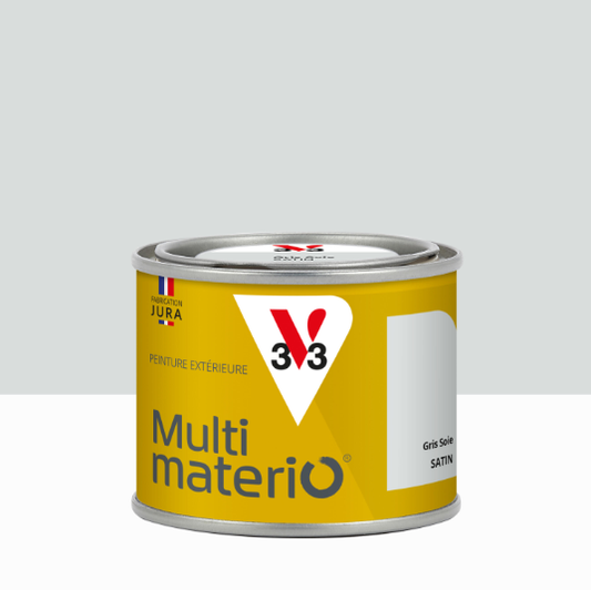 Peinture extérieure bois, fer, plastique V33 gris soie satiné 125ml