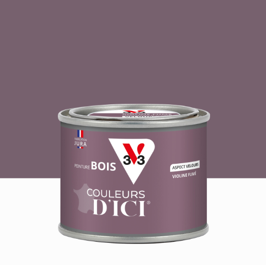Peinture extérieure bois Couleurs d'ici ® V33 violine fumé velours 125ml