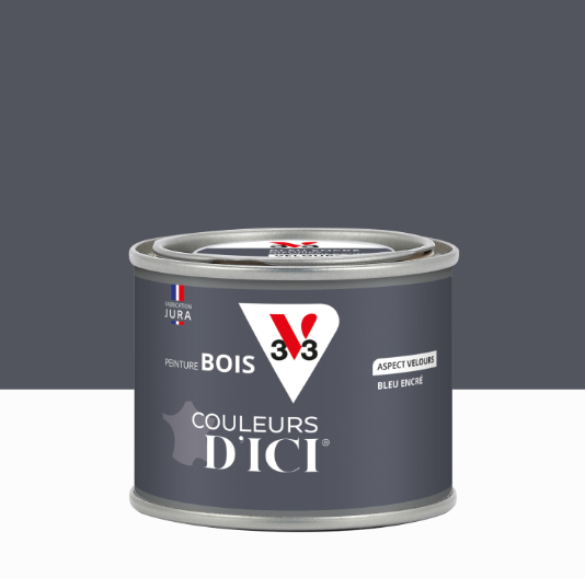 Peinture extérieure bois Couleurs d'ici ® V33 bleu encré velours 125ml