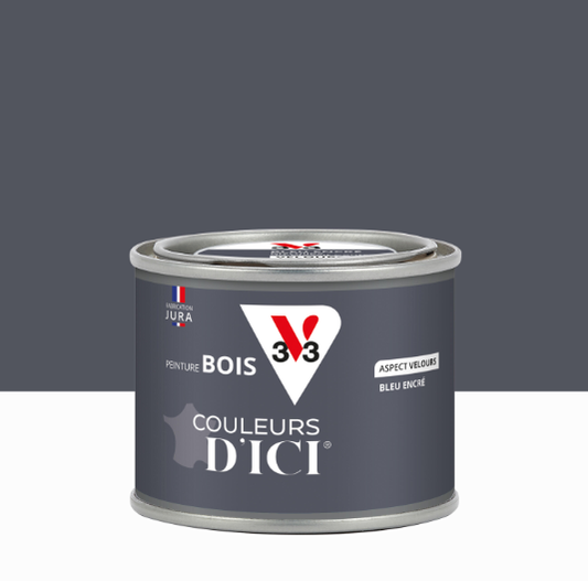 Peinture extérieure bois Couleurs d'ici ® V33 bleu encré velours 125ml