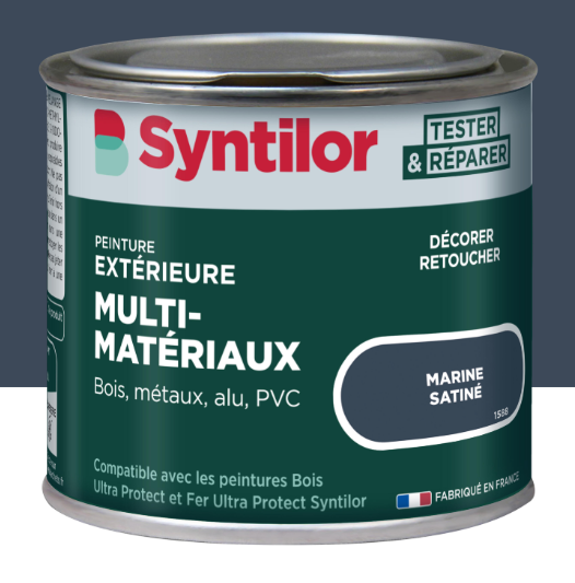 Peinture extérieure bois, aluminium, pvc . SYNTILOR marine satiné 125ml