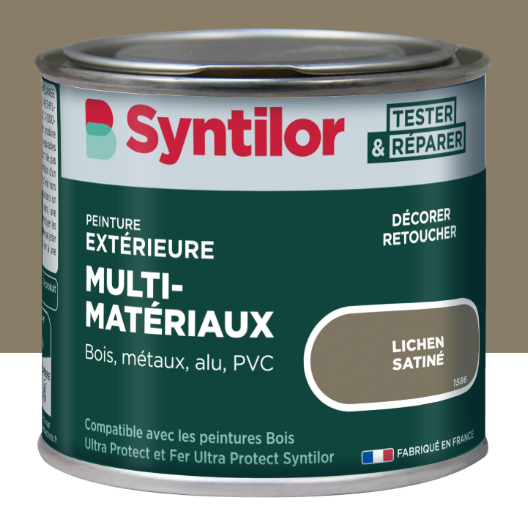 Peinture extérieure bois, aluminium, pvc . SYNTILOR lichen satiné 125ml