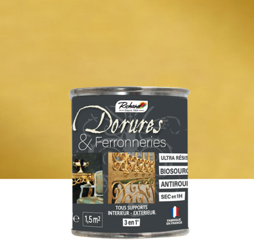 Peinture Dorure, satiné RICHARD, or riche 125 ml