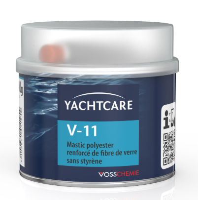 Mastic Polyester armé SOLOPLAST, marron, 400g