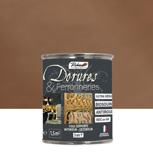 Peinture dorure satiné RICHARD, bronze 125 ml