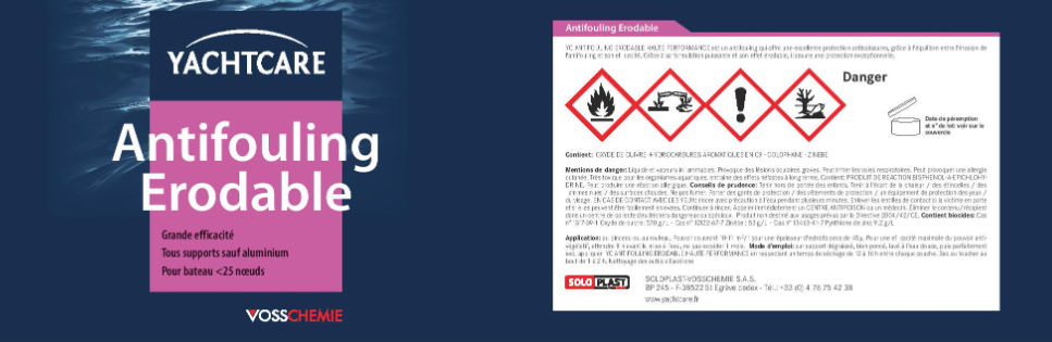 Peinture Antifouling erodable Yachtcare Rouge 750 ml