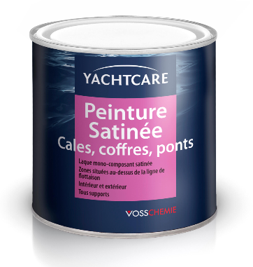 Peinture laque cales, coffres, ponts, Yachtcare gris foncé satiné 750ml