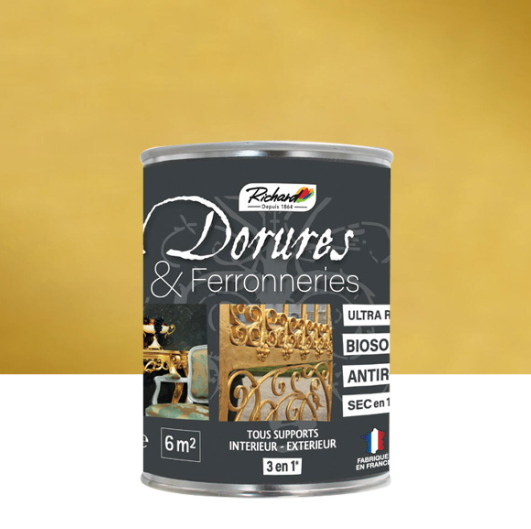 Peinture Dorure, satiné, RICHARD, or riche 0.5 L