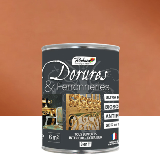 Peinture Dorure, satiné, RICHARD, cuivre 0.5 L