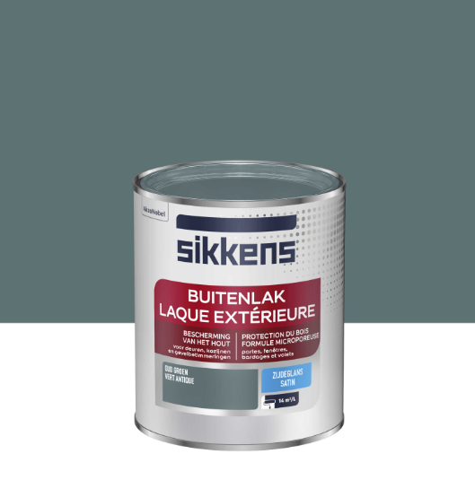 Peinture extérieure bois Laque extérieure SIKKENS vert antique satiné 0.75l