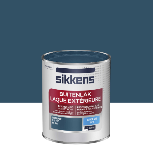 Peinture extérieure bois SIKKENS bleu vert satiné 0.75l