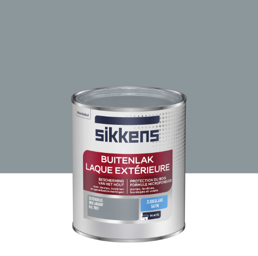 Peinture extérieure bois SIKKENS gris argent satiné 0.75l
