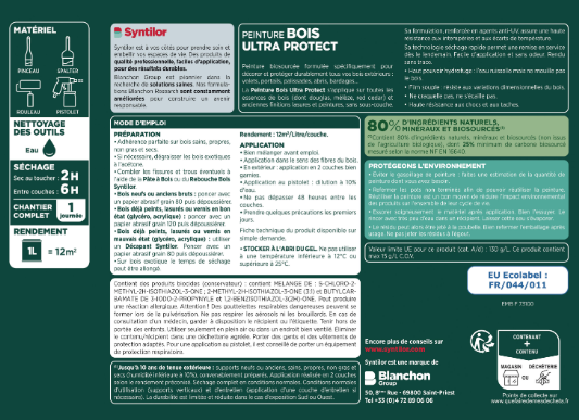 Peinture extérieure bois Ultra protect SYNTILOR brun normand satiné 5l