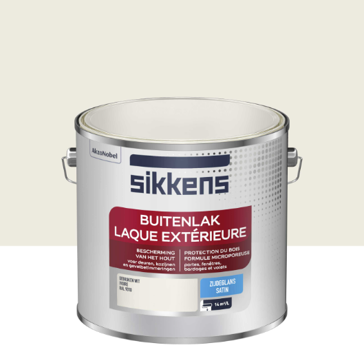 Peinture extérieure bois Laque extérieure SIKKENS ivoire satiné 2.5l
