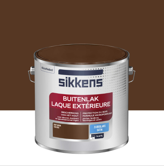 Peinture extérieure bois Laque extérieure SIKKENS ton bois satiné 2.5l