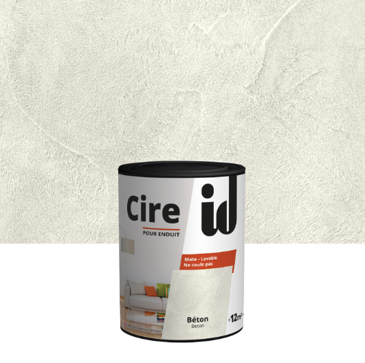 Cire pour enduit ID, béton mat, 1 l