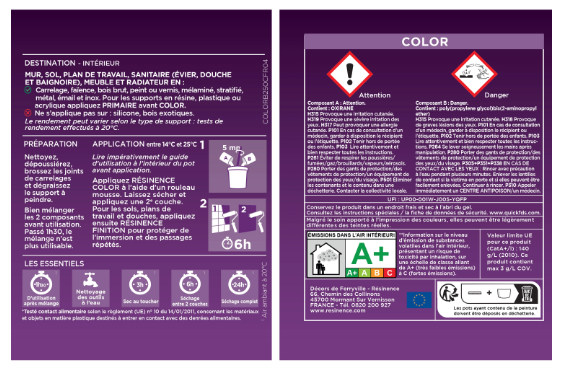 Résine colorée évier color RESINENCE, kaki satiné, 0.25 l