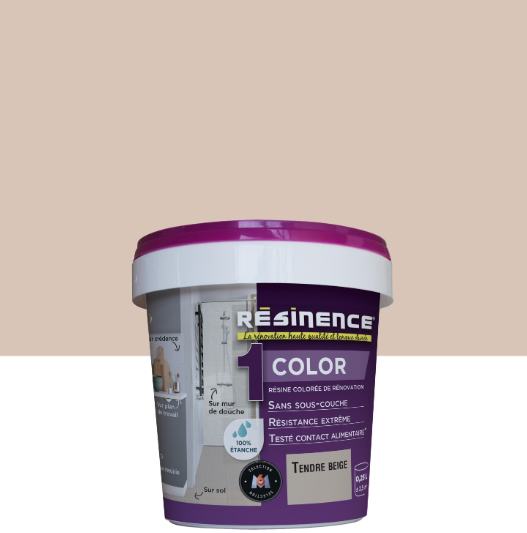 Résine colorée évier color RESINENCE, tendre beige satiné, 0.25 l