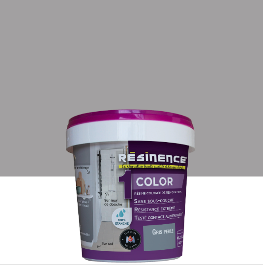 Résine colorée évier color RESINENCE, gris perle satiné, 0.25 l