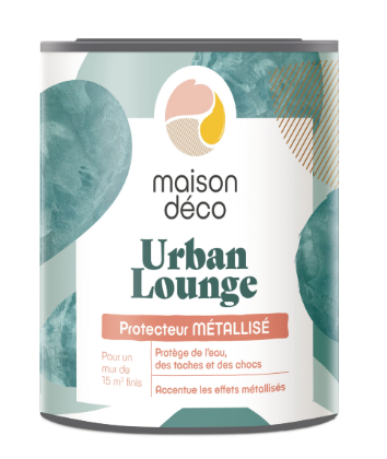 Protecteur Urban lounge, MAISON DECO, protecteur métallisé satiné, 1l