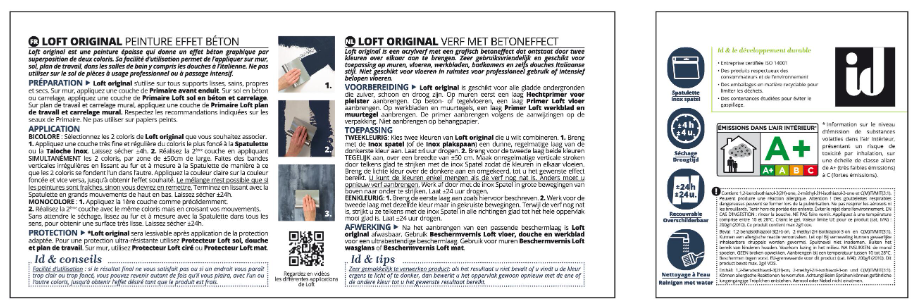 Peinture à effet, Loft béton original ID, paris, 2 l