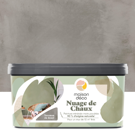 Peinture à effet, Nuage de chaux MAISON DECO, tonnerre de brest, mat, 2L
