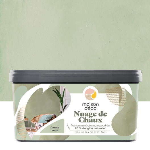 Peinture à effet, Nuage de chaux MAISON DECO, classe verte, mat, 2L