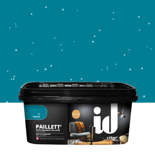 Peinture à effet, Paillett' ID, venise, mat, 2 l