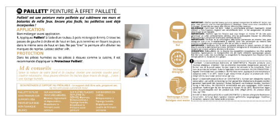 Peinture à effet, Paillett' ID, venise, mat, 2 l