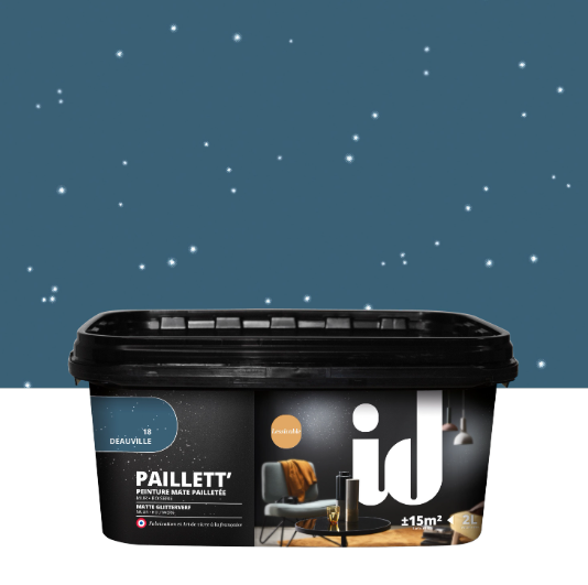 Peinture à effet, Paillett' ID, flash, mat, 2L