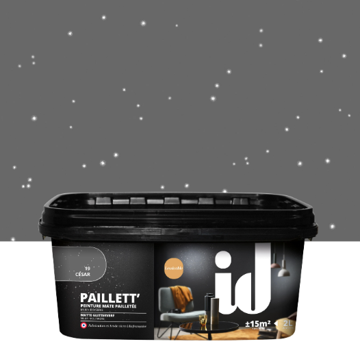 Peinture à effet, Paillett' ID, cesar, mat, 2L