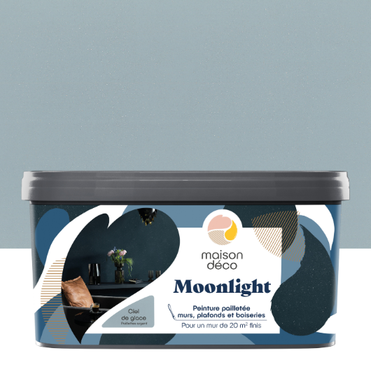 Peinture à effet, Moonlight MAISON DECO, ciel glacé pailleté, mat, 2 l