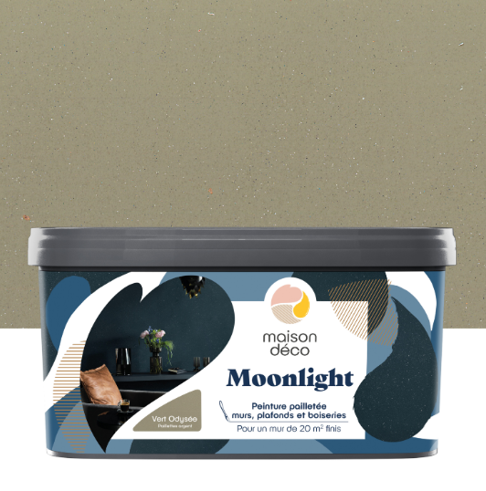 Peinture à effet, Moonlight MAISON DECO, odyssée pailleté, mat, 2L
