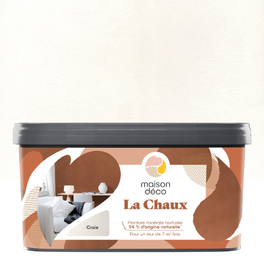Peinture à effet, La chaux MAISON DECO, craie, mat, 2.5 l