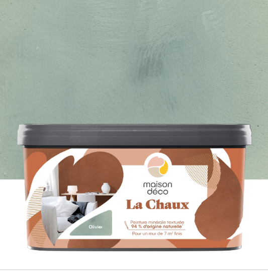 Peinture à effet, La chaux MAISON DECO, olivier, mat, 2.5L