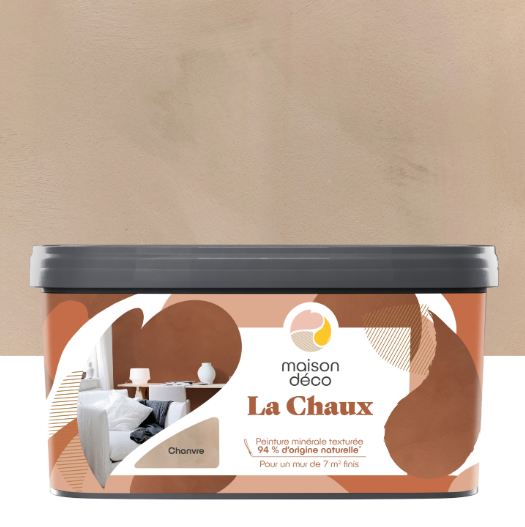 Peinture à effet, La chaux MAISON DECO, chanvre, mat, 2.5L