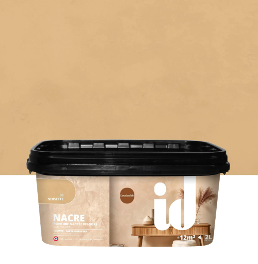 Peinture à effet, Nacre ID, noisette, velours, 2 l