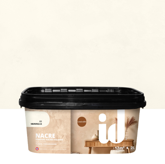 Peinture à effet, Nacre ID, meringue, velours, 2L