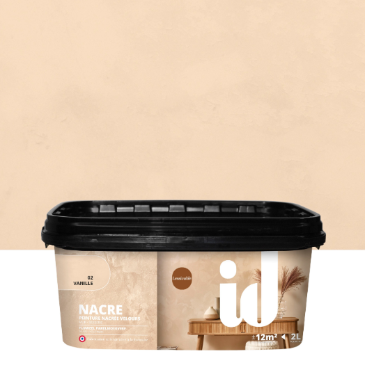 Peinture à effet, Nacre ID, vanille, velours, 2L
