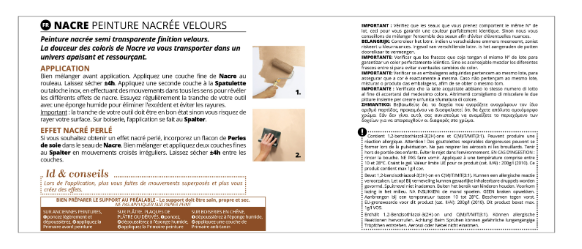 Peinture à effet, Nacre ID, sorbet, velours, 2L